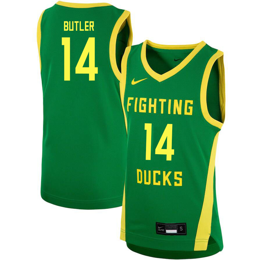 Men #14 Ethan Butler Oregon Ducks College Basketball Jerseys Sale-Green - Click Image to Close